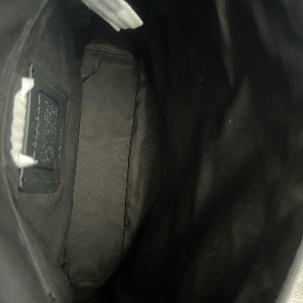 Coach Black Leather Men's Bag